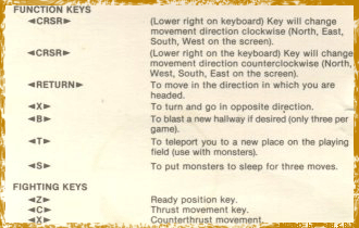 Mount Drash's Original VIC-20 Movement