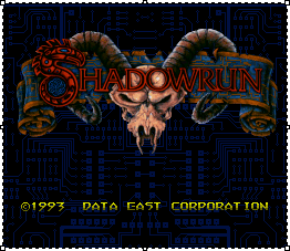 Shadowrun SNES Titlescreen