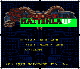 Shattenlauf Typo